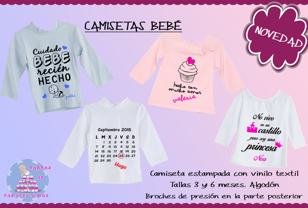 Camisetas de bebé personalizadas