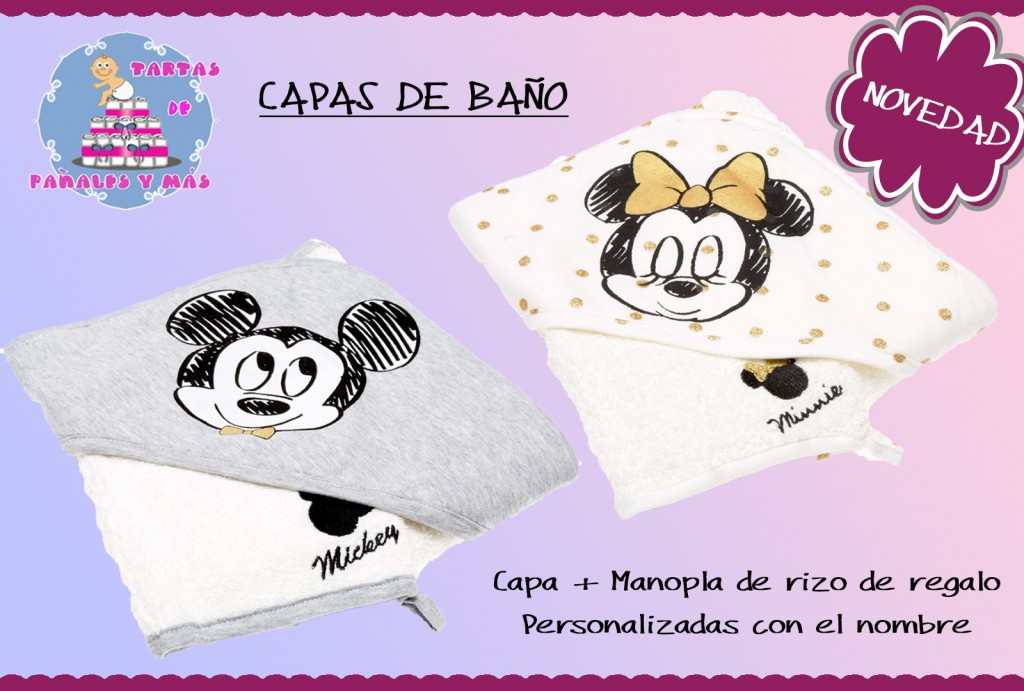 Capa de baño personalizada Disney