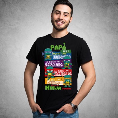 Pack camisetas papá e hijos TORTUGAS NINJA