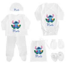Canastilla personalizada STITCH AZUL Mod. 1