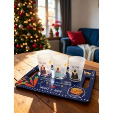 PACK Bandeja+Vasos REYES MAGOS MULTICOLOR