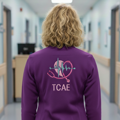 Polar Mujer ENFERMERA-CORAZÓN bordado