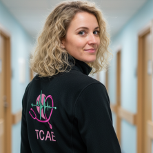 Polar Mujer ENFERMERA-CORAZÓN bordado