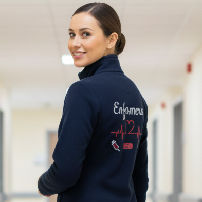 Polar Mujer LÍNEA DE VIDA-CORAZÓN bordado