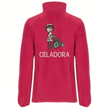 Polar Mujer CELADORA MEDIAS RAYAS bordado