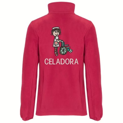 Polar Mujer CELADORA MEDIAS RAYAS bordado