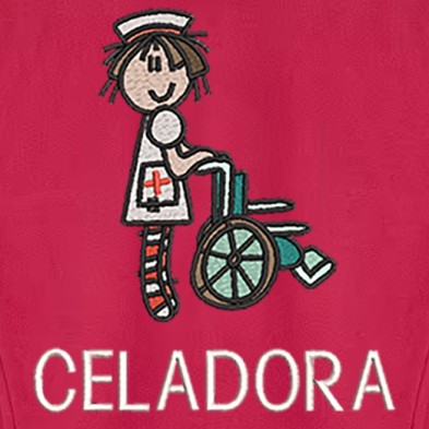 Polar Mujer CELADORA MEDIAS RAYAS bordado