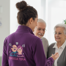 Polar Mujer GEROCULTORA bordado