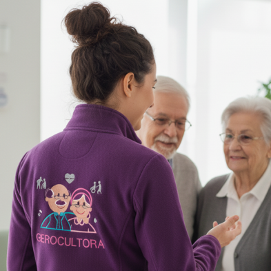 Polar Mujer GEROCULTORA bordado