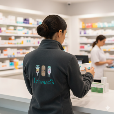 Polar Mujer FARMACIA bordado