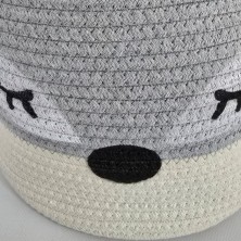 Pack Cesta MAPACHE con manta + doudou bordado