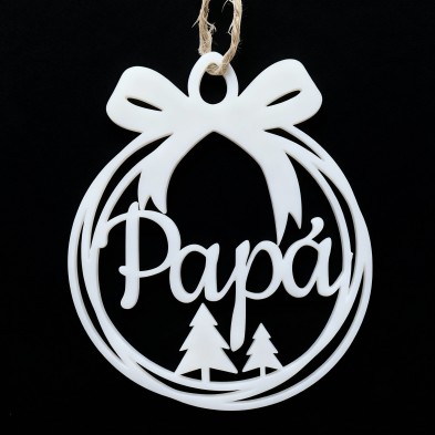 Bolas de Navidad METACRILATO BLANCO