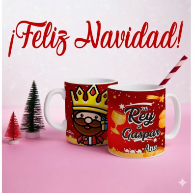 Taza navideña GASPAR
