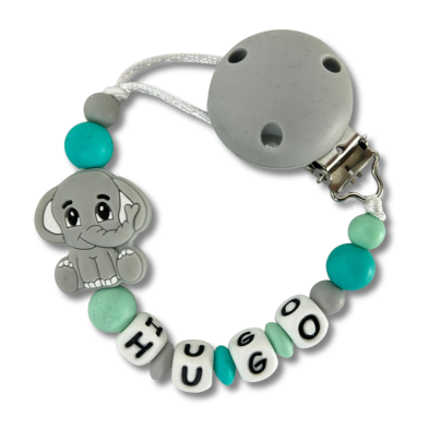 Sujetachupetes silicona ELEFANTE