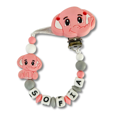 Sujetachupetes silicona ELEFANTA