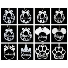 Bolas de Navidad METACRILATO BLANCO