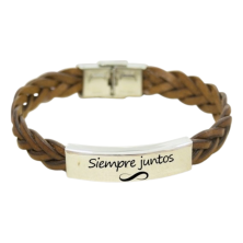 Pulsera CUERO - SIEMPRE JUNTOS