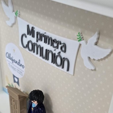 Cuadro PLAYMOBIL Modelo COMUNIÓN NIÑO