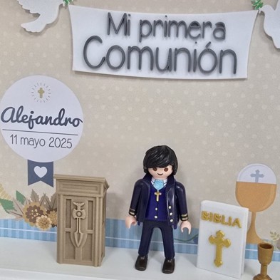 Cuadro PLAYMOBIL Modelo COMUNIÓN NIÑO