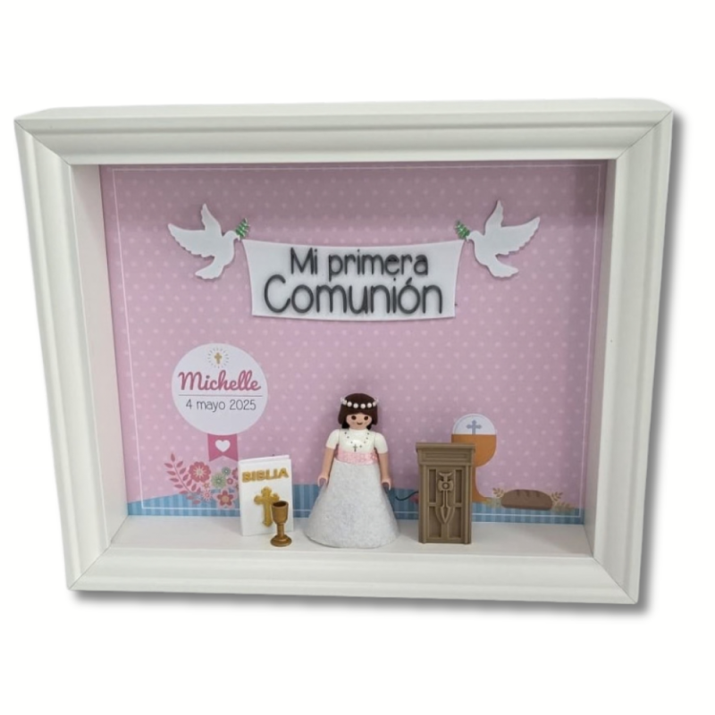 Cuadro PLAYMOBIL Modelo COMUNIÓN NIÑA