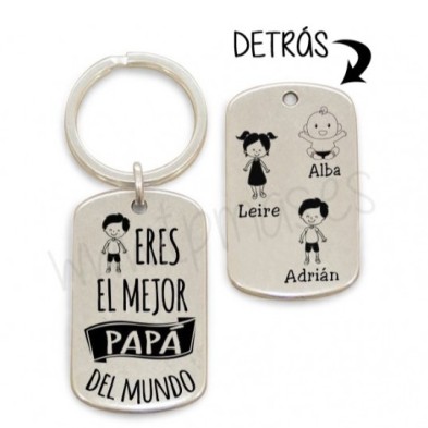 Llavero anilla  - MEJOR PAPÁ DEL MUNDO