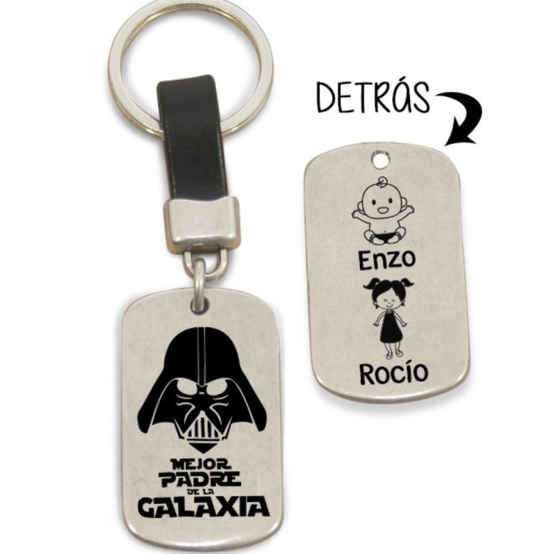Llavero cuero  - MEJOR PADRE DE LA GALAXIA