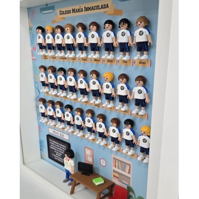 Cuadro PLAYMOBIL Mod. UNIFORME -GRACIAS PROFE
