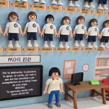 Cuadro PLAYMOBIL Mod. UNIFORME -GRACIAS PROFE
