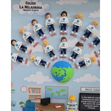 Cuadro PLAYMOBIL Mod. UNIFORME - MEJOR PROFE DEL MUNDO