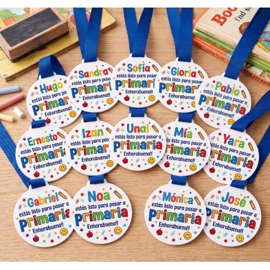 MEDALLA DE GRADUACIÓN INFANTIL Personalizada