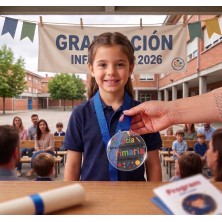 MEDALLA DE GRADUACIÓN INFANTIL Personalizada