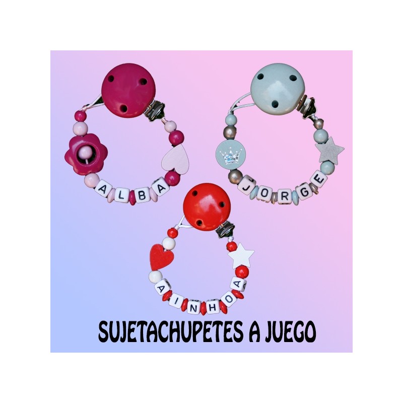 Sujetachupetes a juego