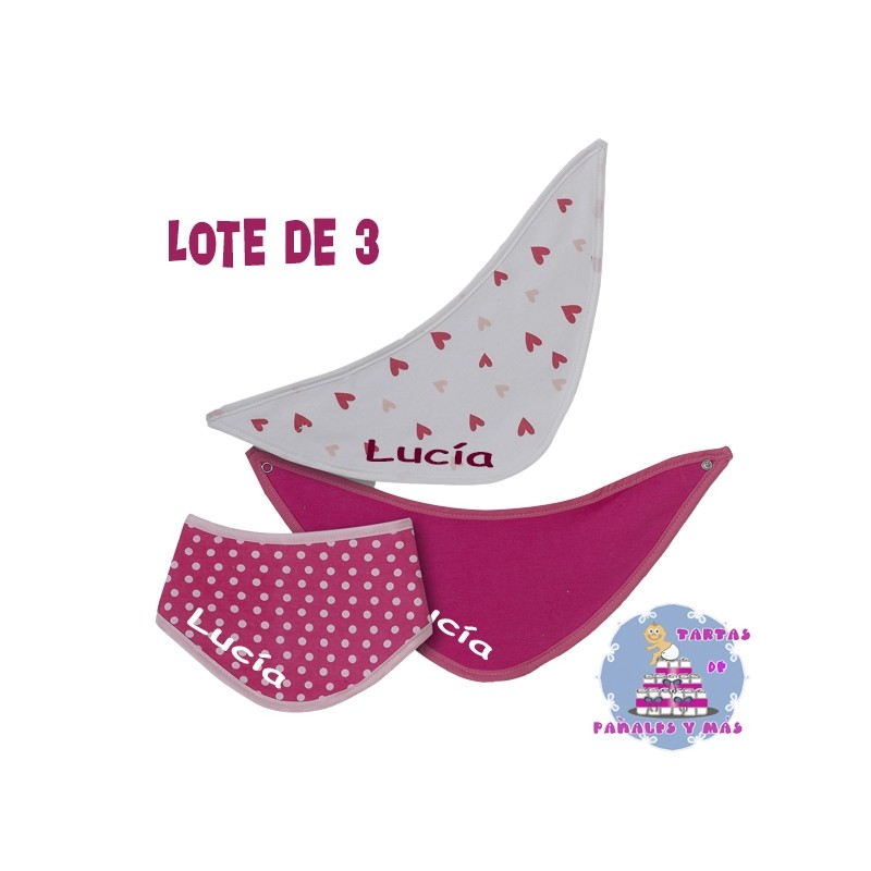 Bandanas rosas - Lote de 3