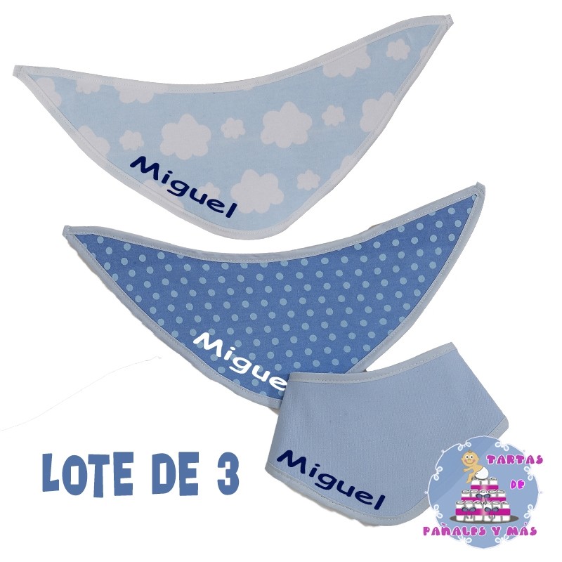 Bandanas azules - Lote de 3