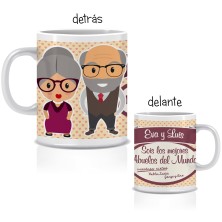 Taza personalizada ABUELOS MAYORES