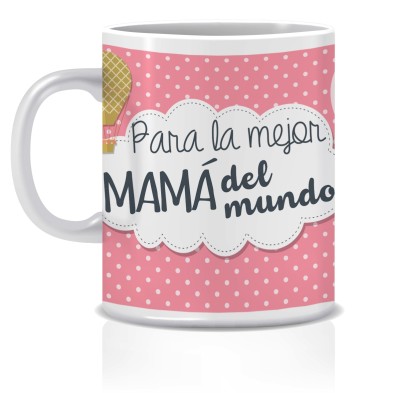 Taza MEJOR MAMÁ DEL MUNDO + Caja regalo