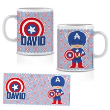 Taza plástico - CAPITÁN AMÉRICA