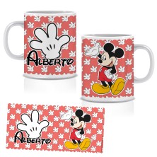 Taza plástico - MICKEY ROJO