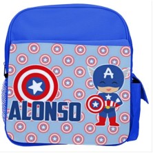 Mochila ESCOLAR personalizada - CAPITÁN AMÉRICA