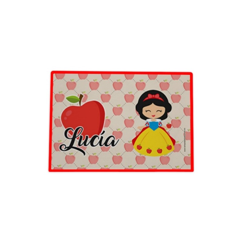 Mantel hule individual personalizado - BLANCANIEVES