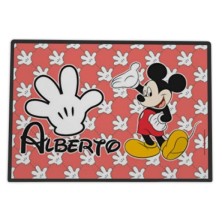 Mantel hule individual personalizado - MICKEY ROJO