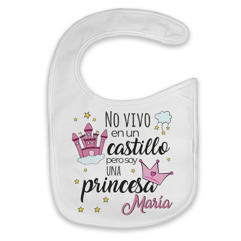 Babero personalizado cuento princesa