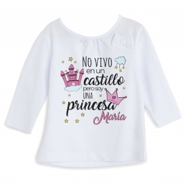Camiseta personalizada cuento princesa