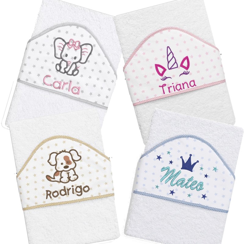 Capas de baño con nombre