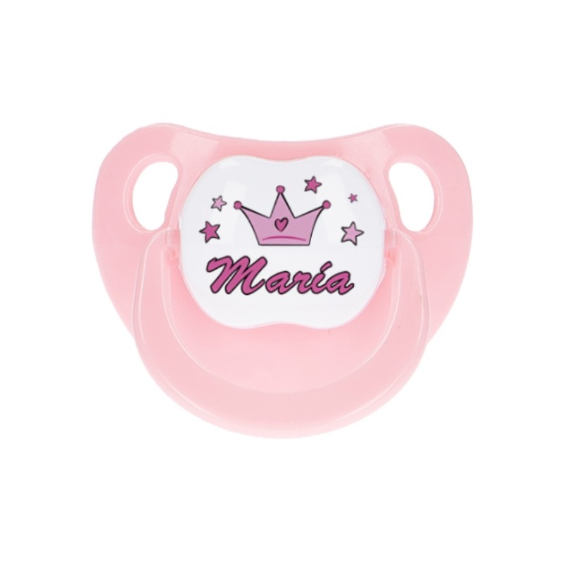 Chupete rosa personalizado princesa