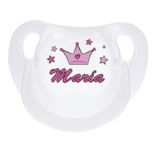 Chupete personalizado blanco princesa