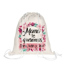 Mochila de cuerdas - MAMA TE QUEREMOS