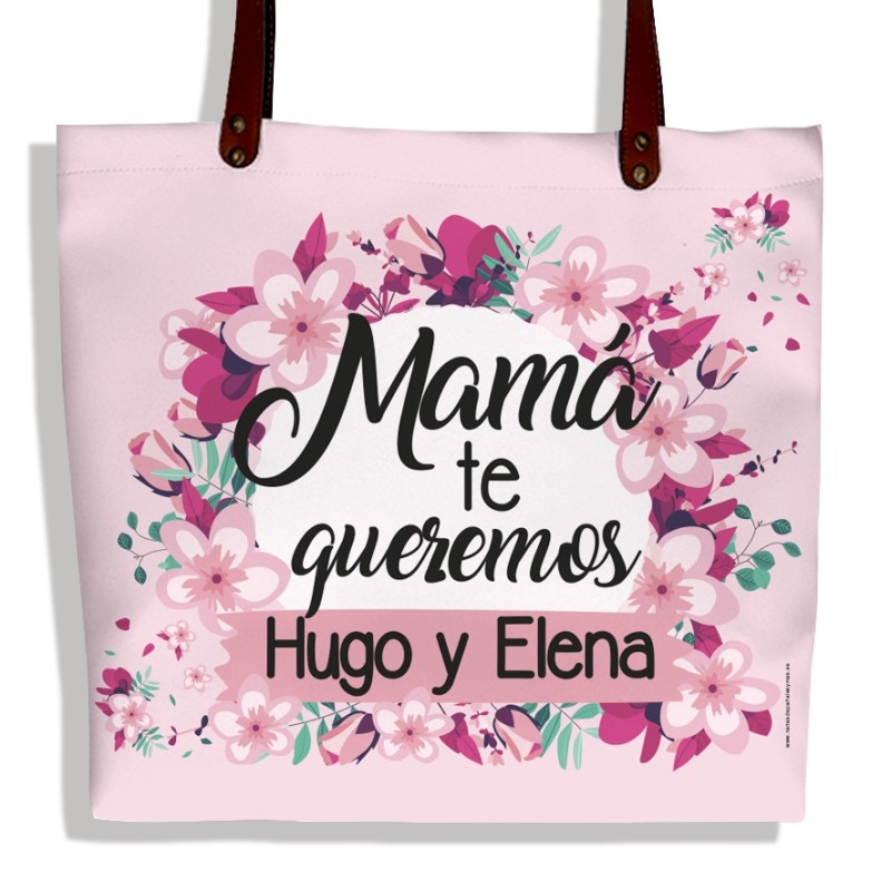 Bolso polipiel MAMÁ TE QUEREMOS