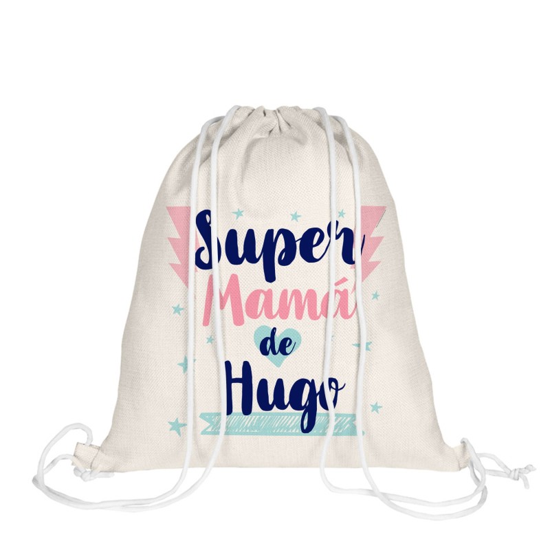 Mochila de cuerdas - SUPER MAMÁ RAYOS