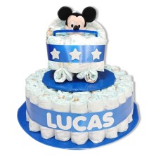 Tarta Cochecito AZUL Mickey